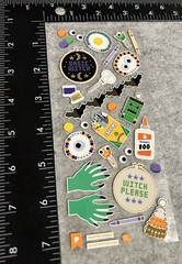 Lot Of 1 Pipsticks Sticker Sheet Crafty Witch Hobbies Craft Pipstickers