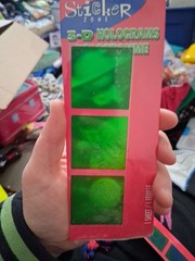 Sticker Zone 3-D Hologram Space Theme Holographic Stickers New Sealed