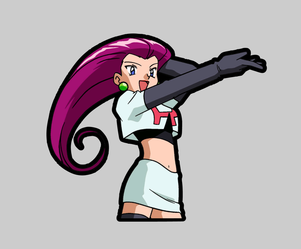 Pokémon Jessica Team Rocket Sticker Decal