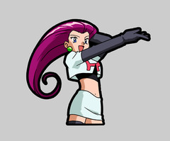 Pokémon Jessica Team Rocket Sticker Decal