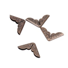 100PCS Furniture Decorative Cover Metal Book Corners Scrapbooking Protector