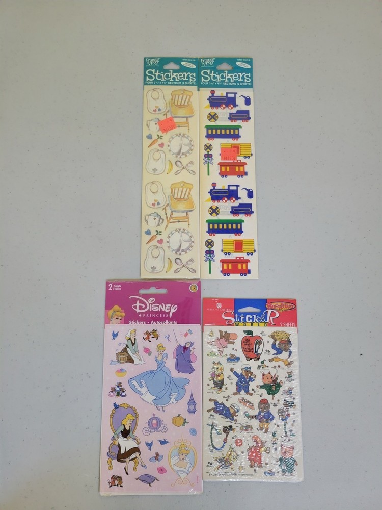 Lot Of Vtg Scrapbook Stickers Disney SandyLion Frances Meyer BusyTown 1997