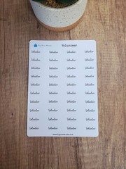 Volunteer Script Stickers for Calendars, Journals and Planners