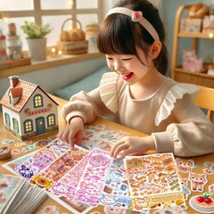 DIY 3D Sticker Scene for Girls Make Your Own Mini Room Arts & Crafts Supplies