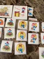 Smurf Smurfs Vintage Sticker Lot of 22 80s