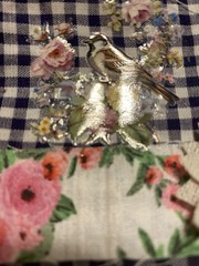 Nature, Birds, Unique Handmade Ephemera, ,Junk Journal,tag,embellishment