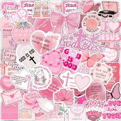 110PCS Pink Bible Verse Stickers for Girls and Women – Christian Scripture Favor