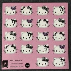 Pipsticks X Sanrio “Bows & Butterflies” Hello Kitty Sticker Sheet (4x4in)