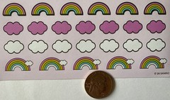 HELLO KITTY FRIENDS Stickers (76pc)Sanrio•Clouds•Rainbow •Cartoon•Card Making•