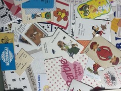 115+ Variety Mix VTG Game Ephemera Packs Card Score Paper Junk Journal Collage
