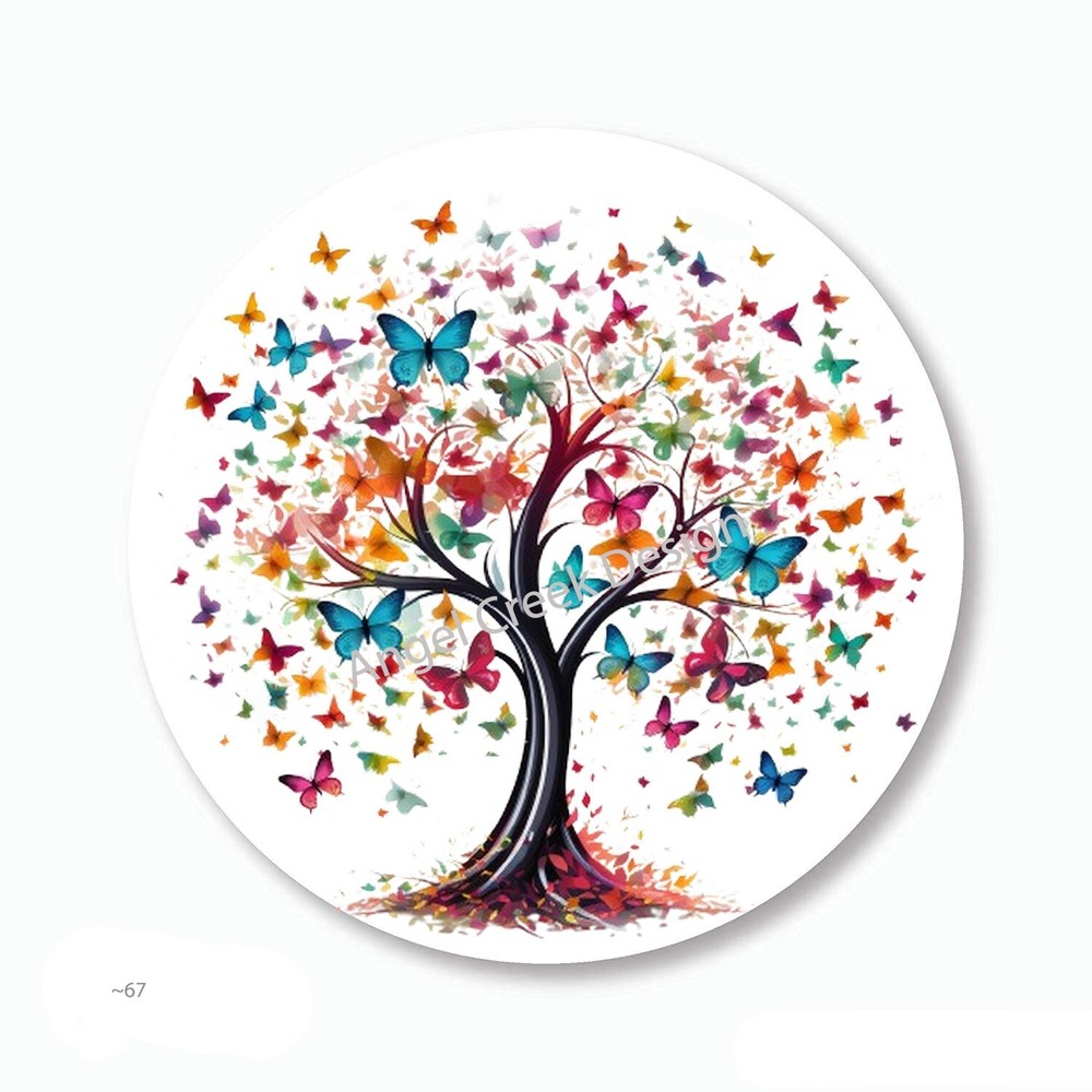 Bright Color Butterflies Tree Party Favors Scrapbook Stickers Envelope Seals