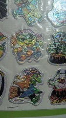 Vintage Halloween 3 dimensional Puffy Stickers Sparkly Effect Lot 2 Packs China