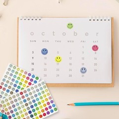 0.5 Inch Shiny Happy Face Stickers,Circle Dots Labels Reward Stickers Teacher…