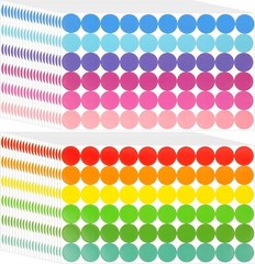 3360PCS Colorful Dots Stickers, Color Coding Labels Circle Stickers round Labeli