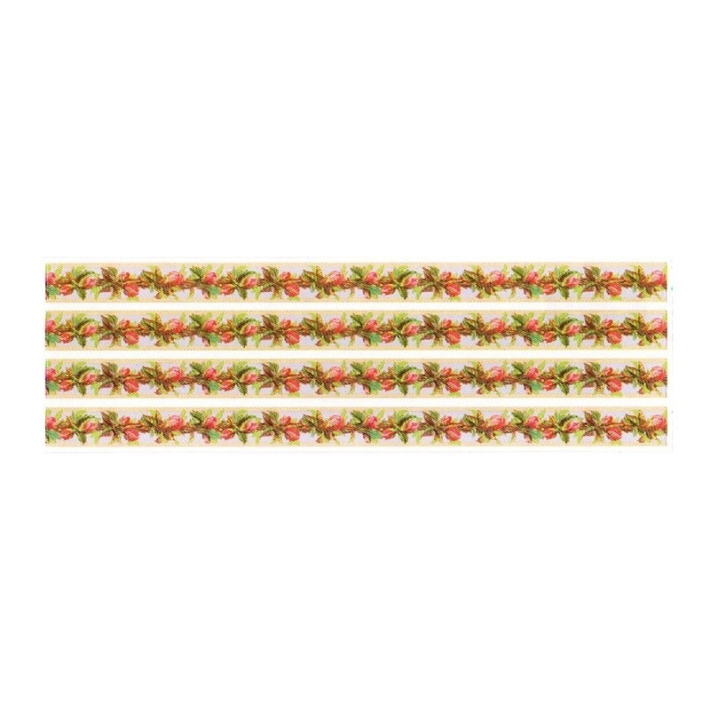 Michel & Company Retro Sticker Seal (Flower Buds × Line)