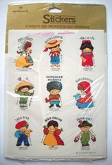80’s 1983 Praise Very Good people from other countries stickers 1+ sheets
