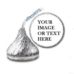 108 Custom Personalized Labels Stickers Hershey’s Kisses Candies Party Favors