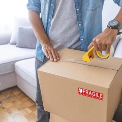 Home Moving Color Coding Labels 3 Bedroom House 2 Bathroom Kitchen Fragile Bl…