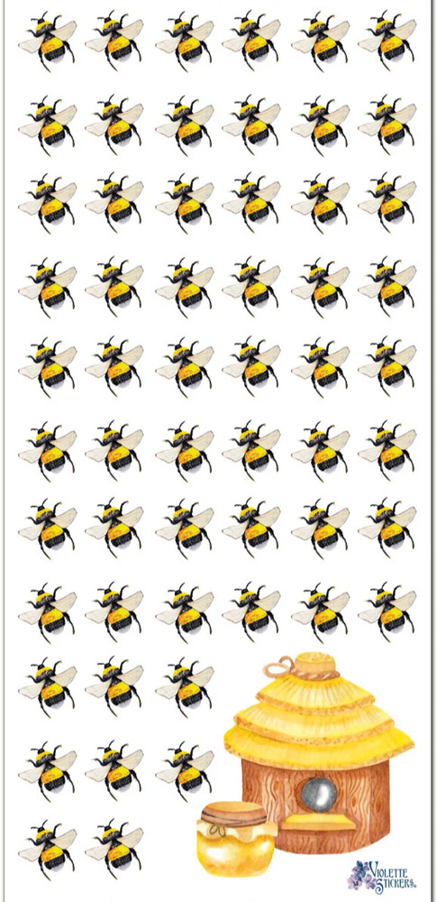 Violette Stickers Mini Bumblebee Bees Crafts Planner Supply Scrapbook