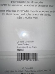 Daisy Hill Coochie Coo Baby LOT Of 3 2x Alphabet Stickers 1x word Sticker Sheet