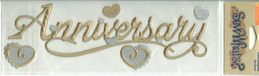 Anniversary Wedding Marriage Celebration Reception Sticko Sew Whats Stickers