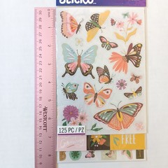 Sticko Bright Butterfly Flip Pack Sticker Set -125 pcs