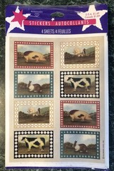 Vintage Ambassador Sticker Package, 4 Sheet Lot, Country Farm Animals, Pig, Cow