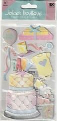 Jolee’s Boutique 3-D stickers BABY SHOWER Theme 73313 Fast FREE Ship! NEW!