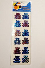 Great 7 Holographic Stickers 1 Strip Brand New Package ~Bears~ Vintage