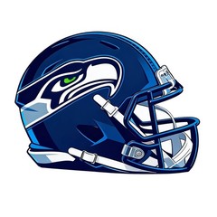 Seahawks Helmet Sticker Logo Seattle Vinyl Decal Football Waterproof Stickers