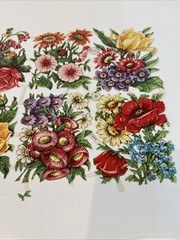 Vintage PZB Die Cuts, Die Cut, Flowers, Floral, Made In Germany, Ephemera, Paper