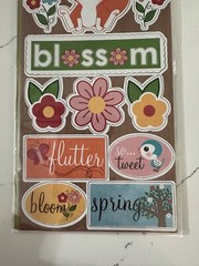 Imaginisce Twitterparted Collection Chipboard Stickers Foxy & Friends Blossom
