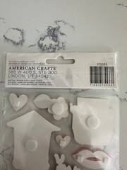 American Craft Remarks Documentary 11PC Dimensional Stickers Clock Flowers Lips
