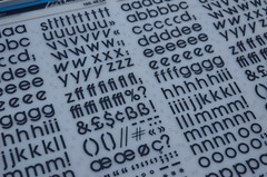 Mecanorma Dry Transfer Lettering 156.48 LN #173 AVANT GARDE MEDIUM 14.5mm