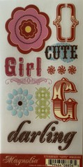 STARBURST CUTE Rub-On(3”x 6”)MME Girl•Flowers•Monogram•Darling•Teen •Garden•
