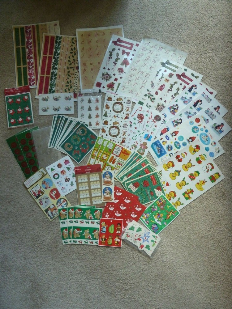Christmas Holiday Stickers Seals ***You Choose*** NEW Unused Packs Sheets