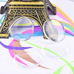 25mm Round Clear Epoxy Sticker 3D Effect DIY Jewelry Making For Bottle Caps