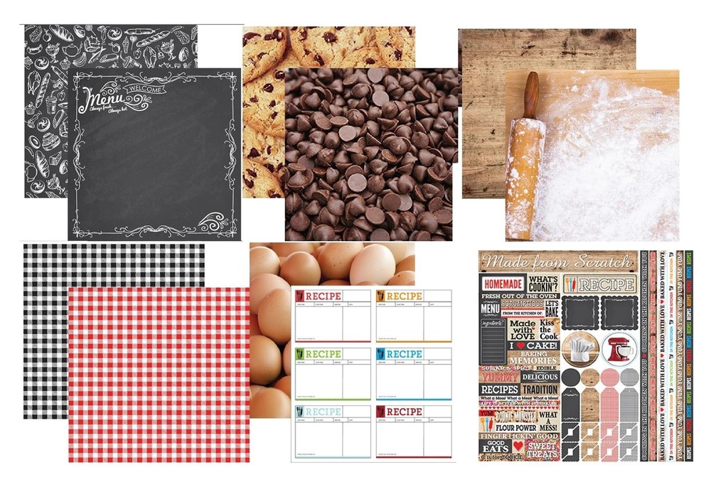 In the Kitchen 12X12 Scrapbook Papers and Stickers Set