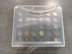 CLOSE TO MY HEART Embellishment Storage case w/ 25 containers CTMH scrapbooking