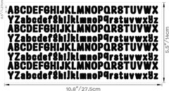 4160 Pieces 20 Sheets 0.5 Inch Small Letter Stickers, 1/2 Inch Vinyl Letter Stic