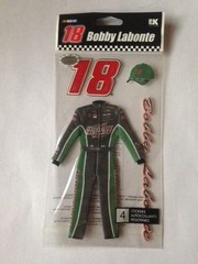 BOBBY LABONTE NASCAR SUIT 3-D Dimensional Stickers(4pc) NWT FAST SHIPPING