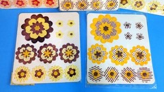 RETIRED HOMEMADE BEAUTIFUL 60 CT. PAPER FLOWERS LOT SCRAPBOOK EMBELLISHMENTS #7