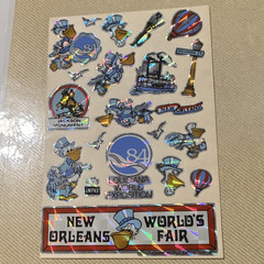 1984 Louisiana World Exposition New Orleans World’s Fair Foiled Sticker Sheet