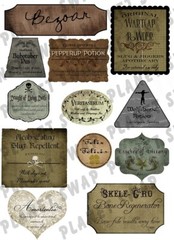 12 Harry Potter Magic Potions Bottle Labels Party Crafts – STICKER LABELS ONLY