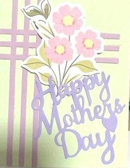 Happy Mothers Day Script Words Die Cut Greeting Card Making Scrapbooking Mom
