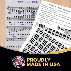 Transparent Vinyl Piano Stickers for Easy Note Learning – 52 Removable Labels