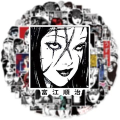 50Pcs Manga Tomie Stickers Mixed Pack,Junji Ito Cartoon Characters Stickers M…