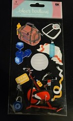 Jolee’s Boutique Personal Training Scrapbooking Stickers SPJBLG274 (9-Piece Set)