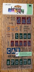 Phrase Cafe Sticko Dad Buddy Bug Money Tree Coach Sports BBQ Scrapbook Stickers