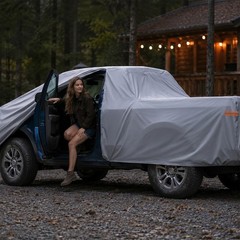 Ram 3500 Truck Cover Custom Fit 2019-2026 Crew Cab Cab Long Bed(8′) with Door…